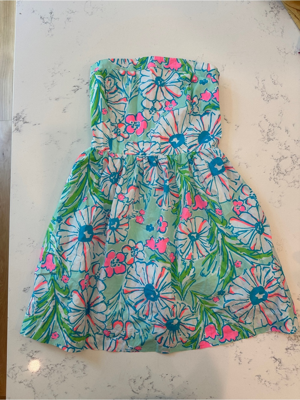 Lilly Pulitzer Sandbar Blu Splish Splash Chandie A Line Mini Dress size medium